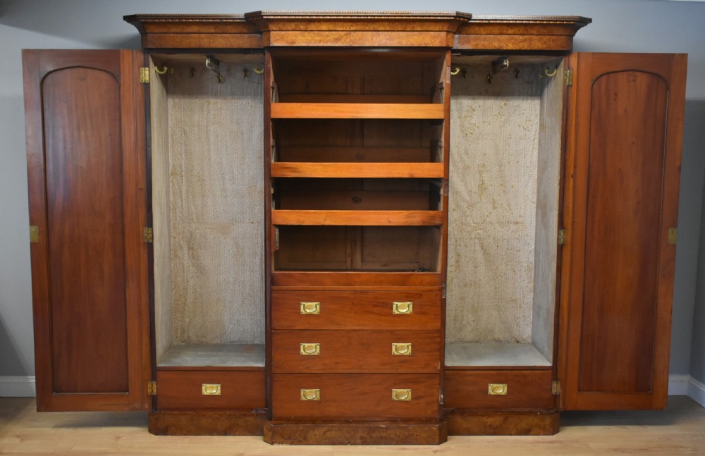 19th Century Victorian Burr Walnut Wardrobe View VI