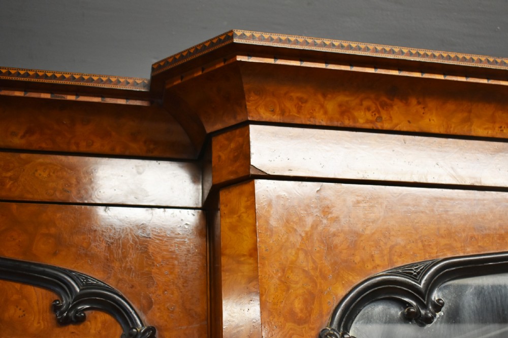 19th Century Victorian Burr Walnut Wardrobe View X