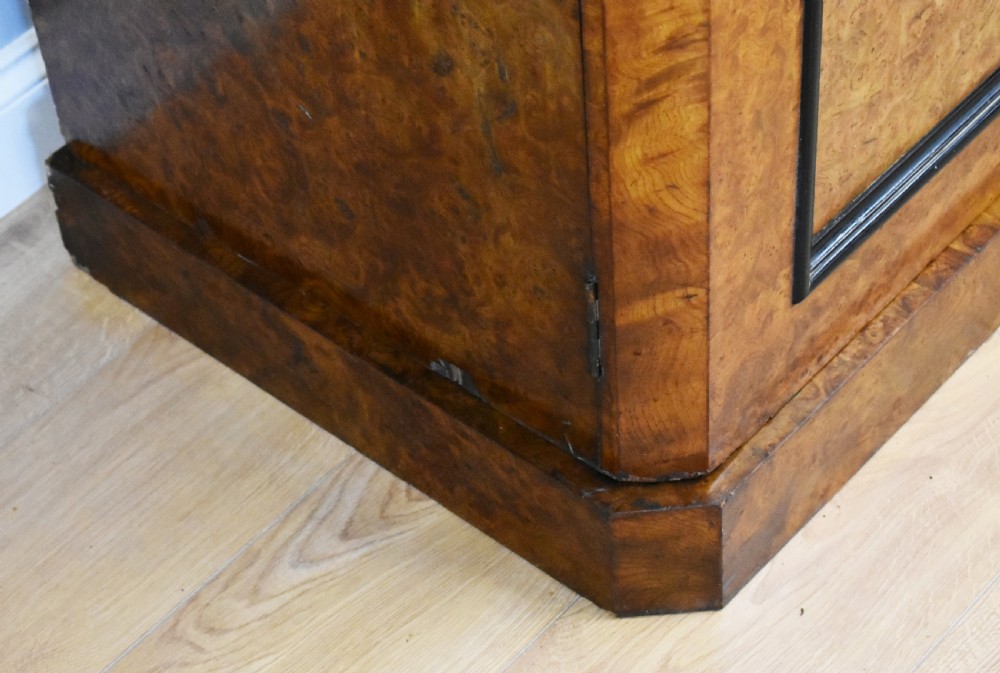 19th Century Victorian Burr Walnut Wardrobe View XI