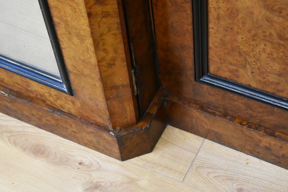 19th Century Victorian Burr Walnut Wardrobe View XIV