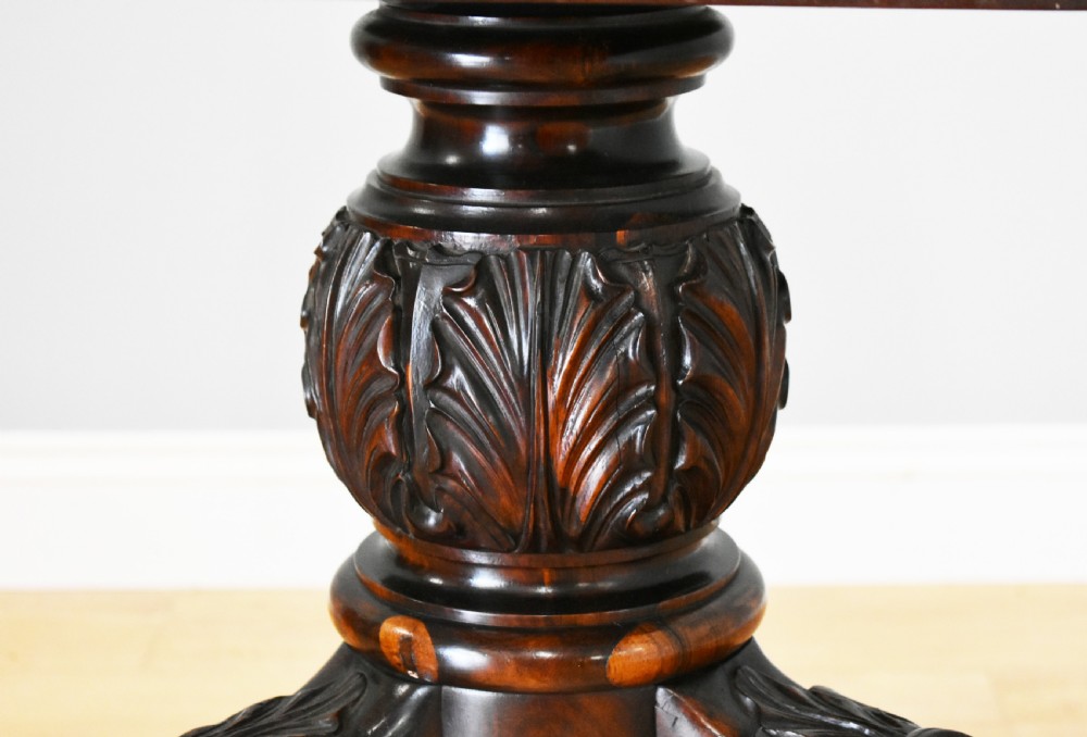 Early Victorian Rosewood Circular Dining Table View IV
