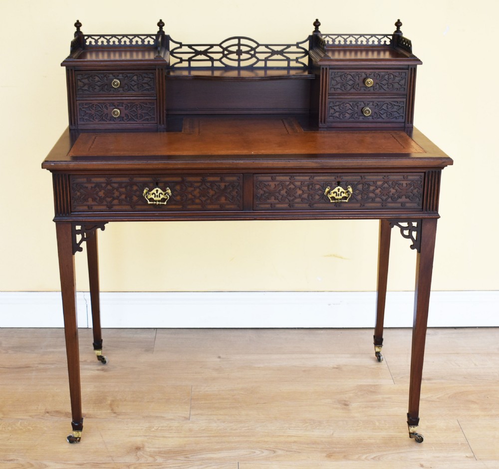 Edwardian Mahogany Writing Table View II