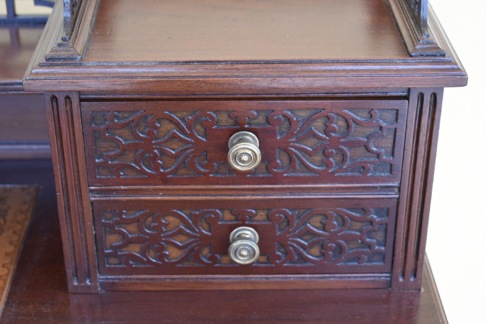 Edwardian Mahogany Writing Table View VII