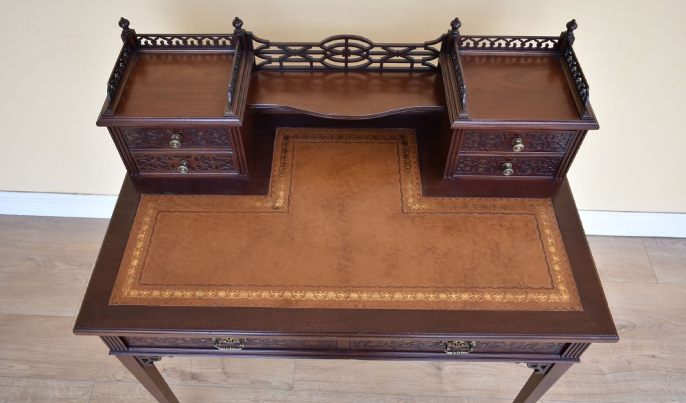 Edwardian Mahogany Writing Table View VIII