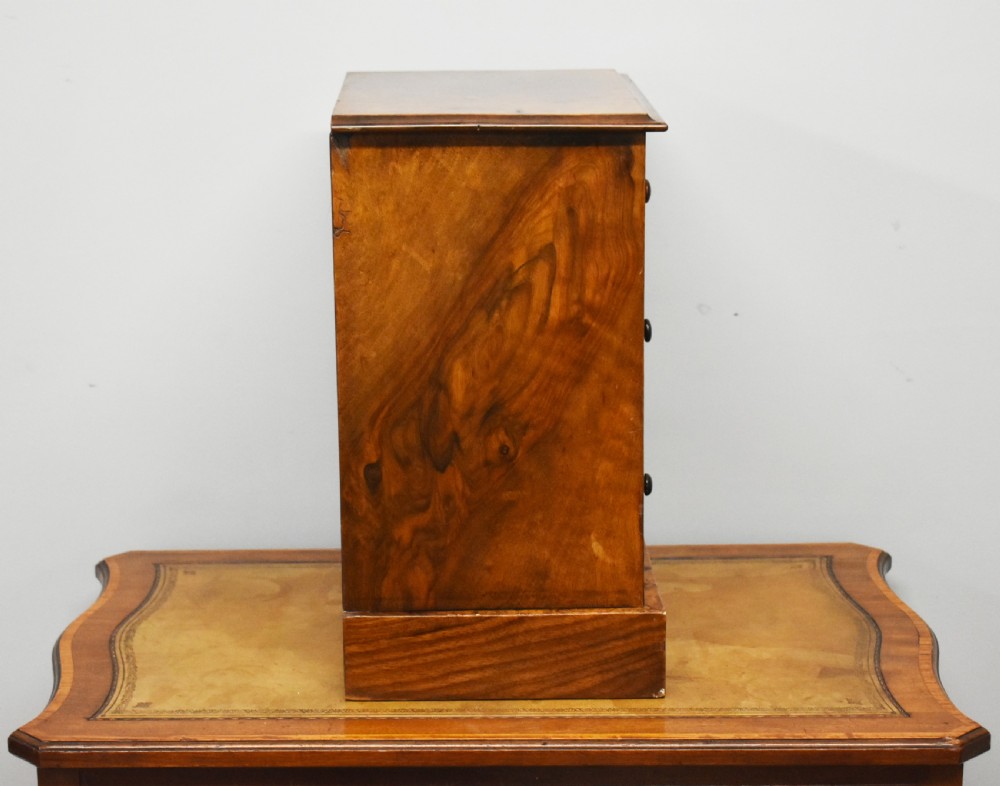 Victorian Burr Walnut Miniature Chest of Drawers View III