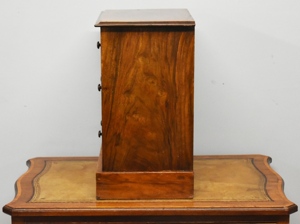 Victorian Burr Walnut Miniature Chest of Drawers View V