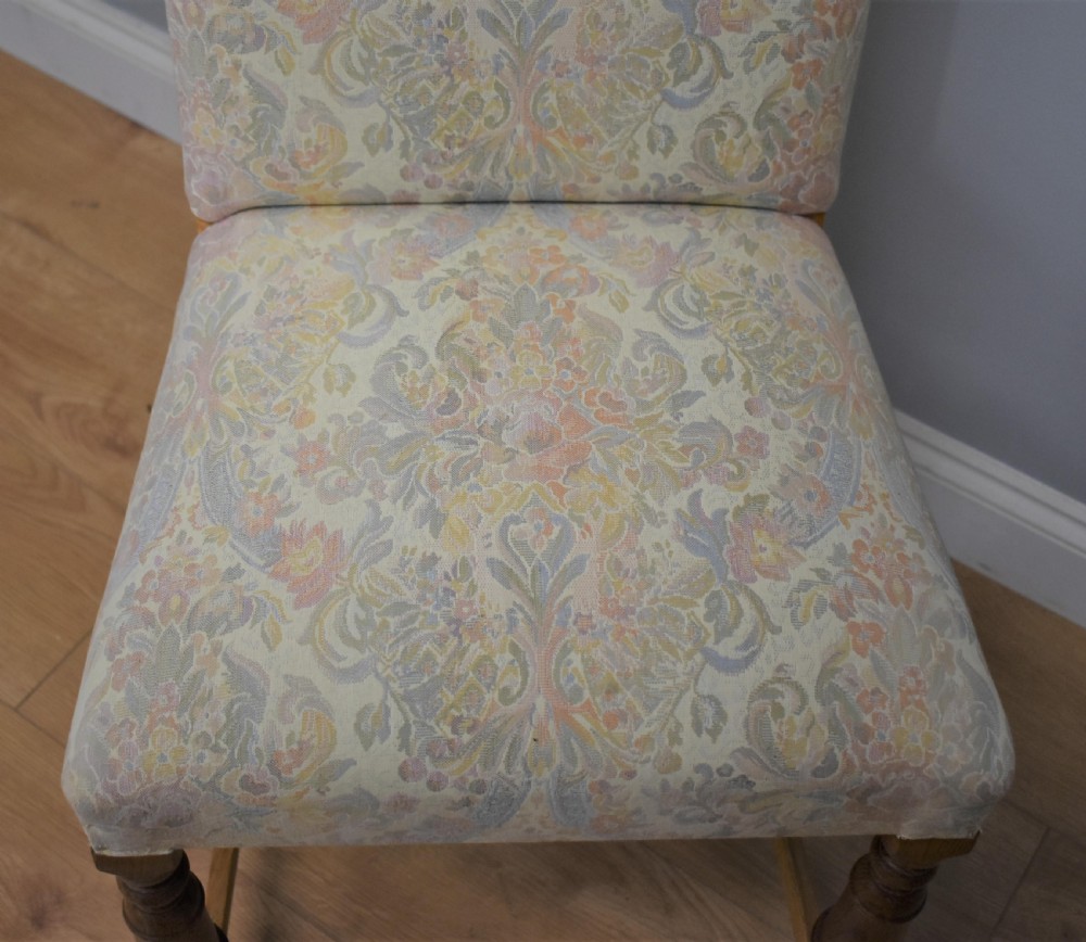 Early 20th Century Set Six Oak Upholstered chairs View IV