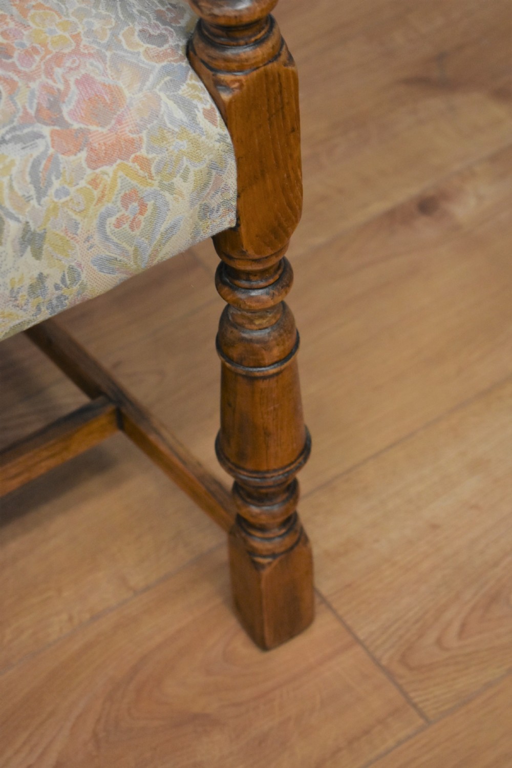 Early 20th Century Set Six Oak Upholstered chairs View VIII
