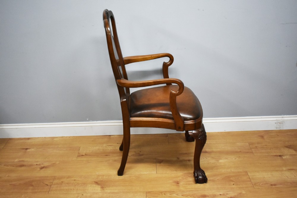 20th Century Queen Anne Style Armchair View VII