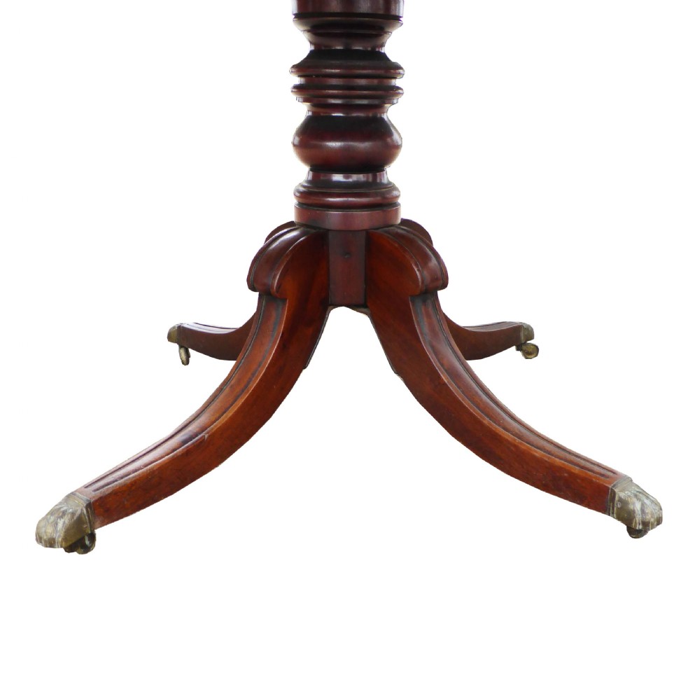 19th Century George III Mahogany Supper Table View IV