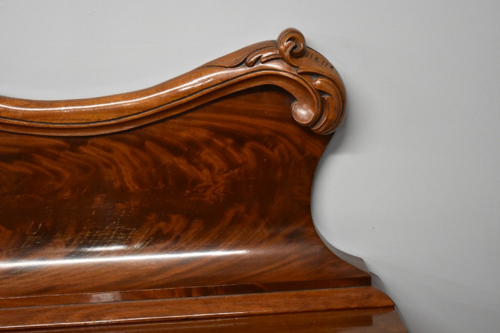 19th Century Victorian Figured Mahogany Pedestal Sideboard View VIII