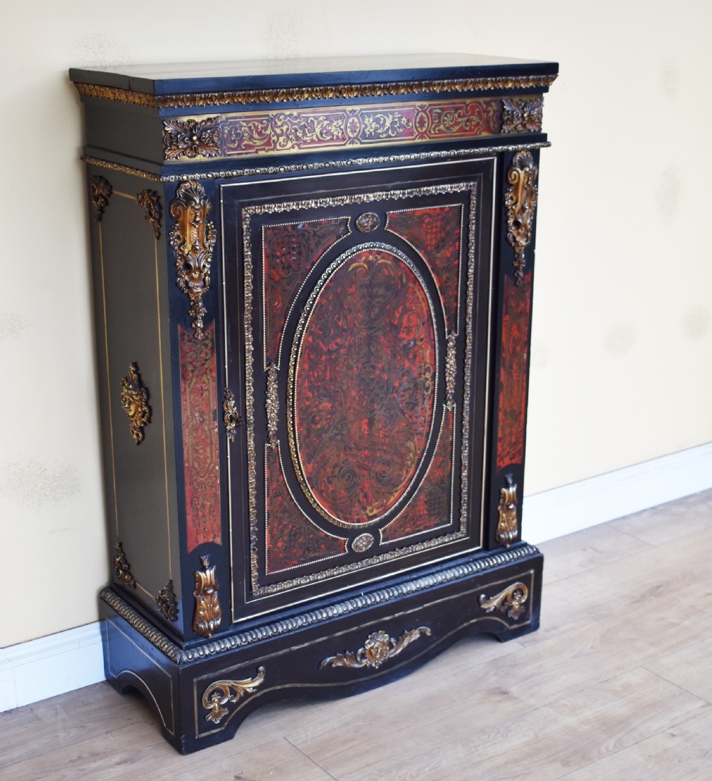 19th Century Victorian Boulle Pier Cabinet View II
