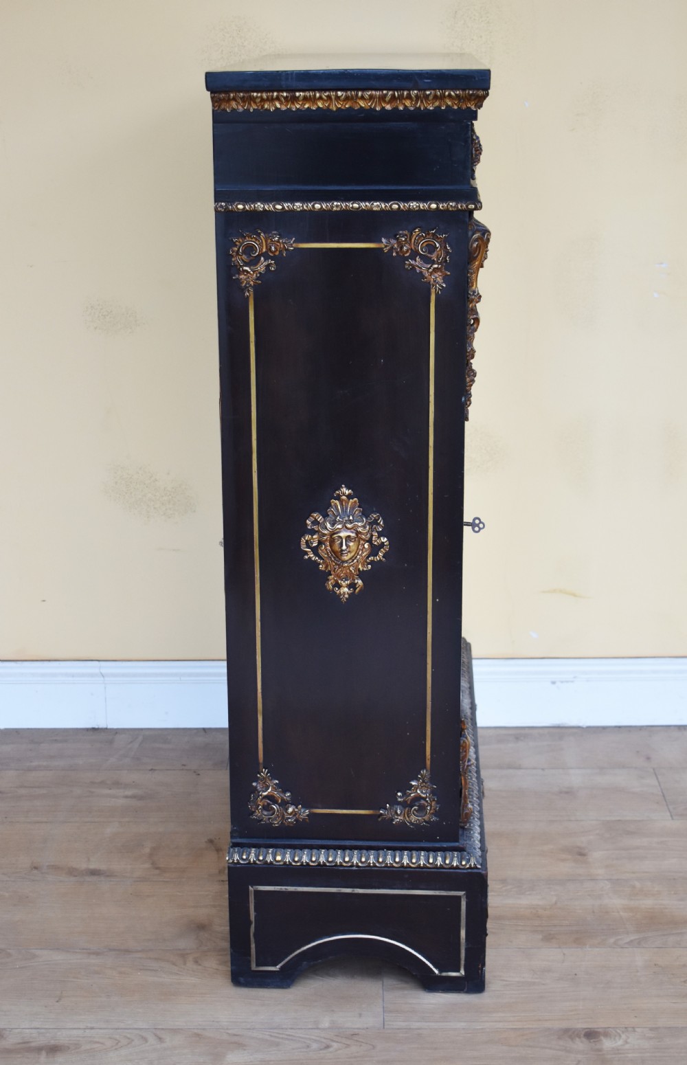 19th Century Victorian Boulle Pier Cabinet View V