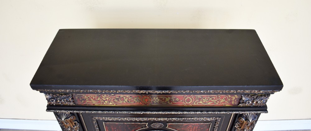19th Century Victorian Boulle Pier Cabinet View VI