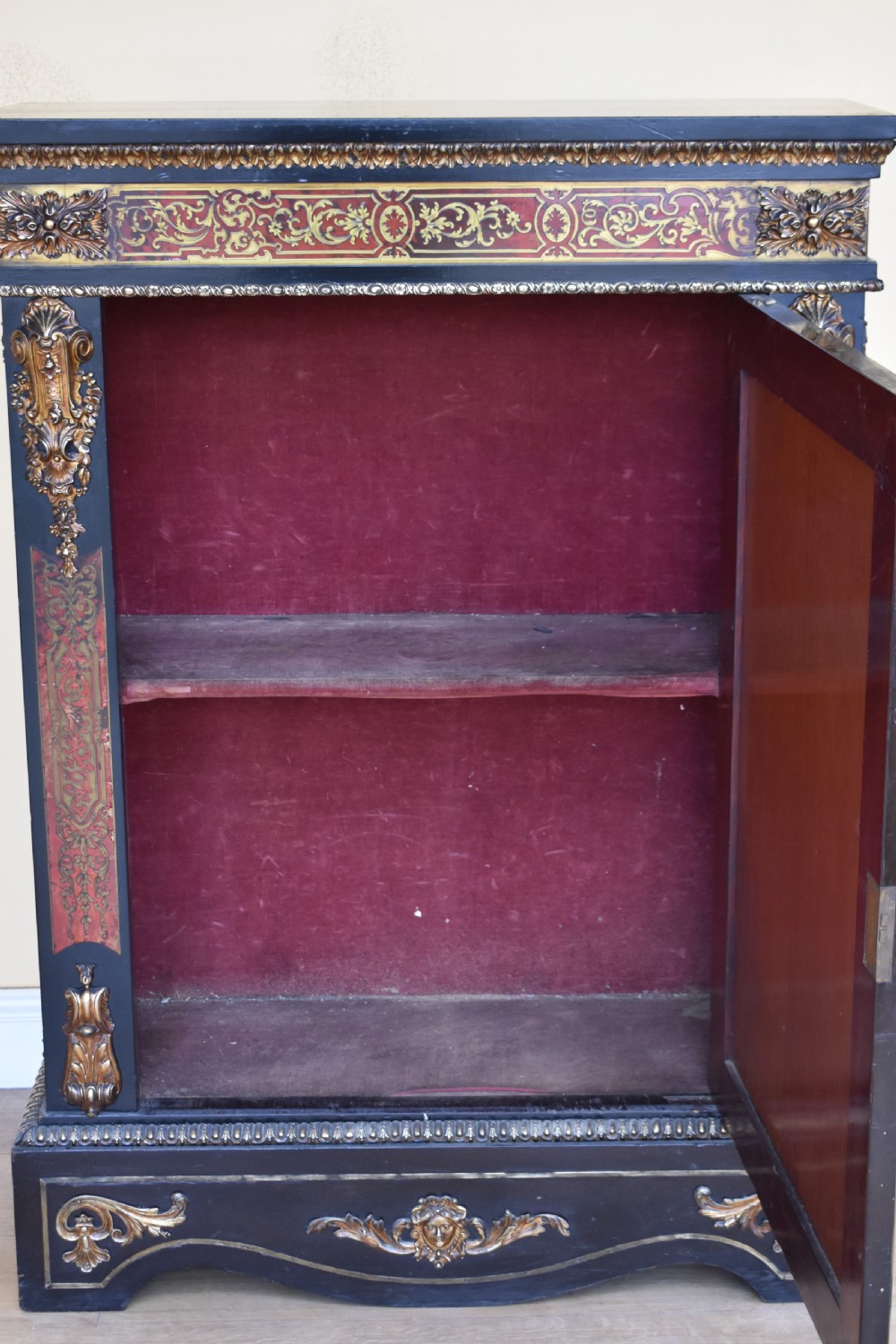 19th Century Victorian Boulle Pier Cabinet View VII