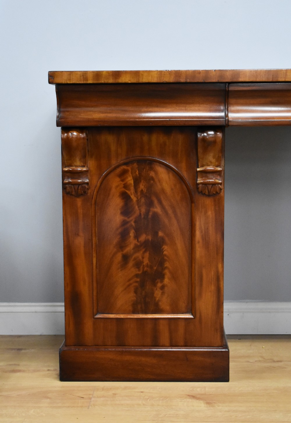 19th Century Victorian Mahogany Pedestal Sideboard View II