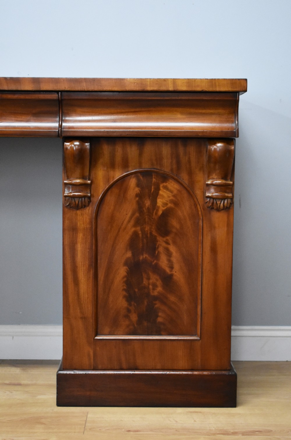 19th Century Victorian Mahogany Pedestal Sideboard View III