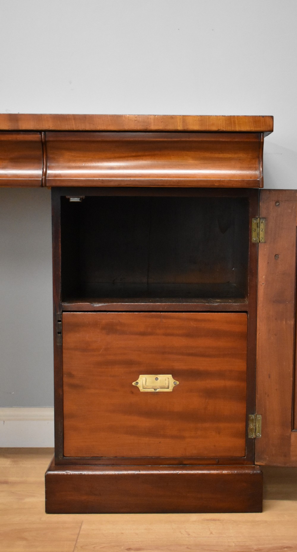 19th Century Victorian Mahogany Pedestal Sideboard View V