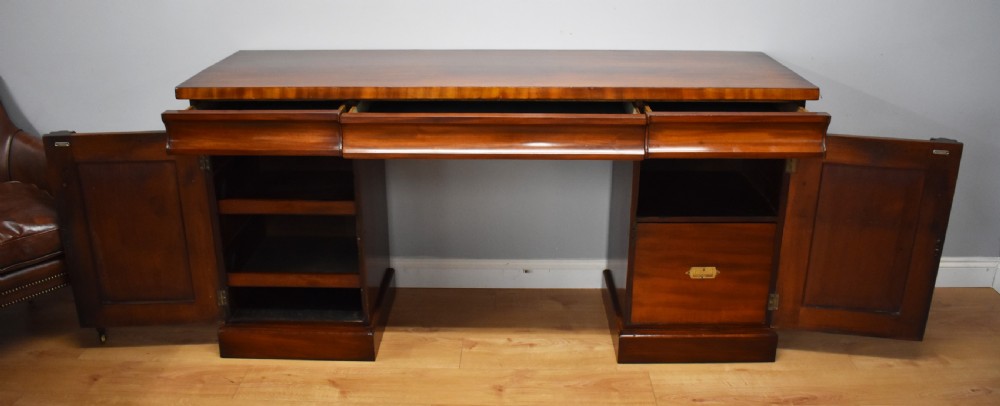 19th Century Victorian Mahogany Pedestal Sideboard View VI