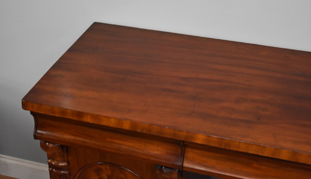 19th Century Victorian Mahogany Pedestal Sideboard View VIII