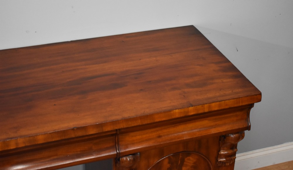 19th Century Victorian Mahogany Pedestal Sideboard View X
