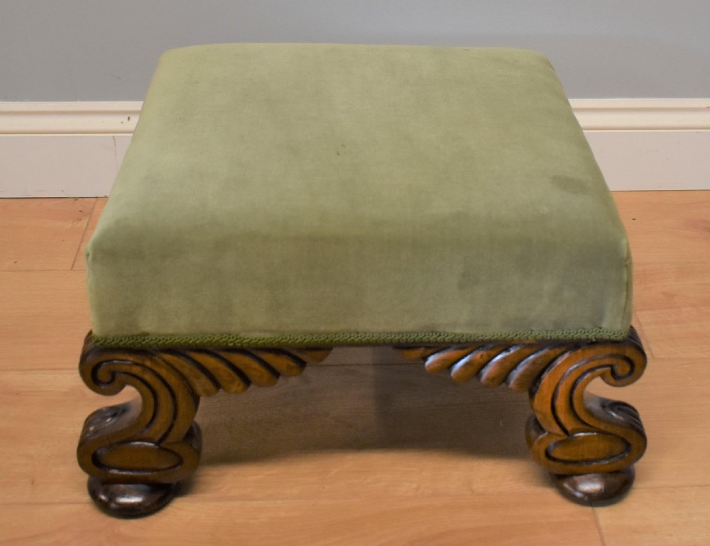 Regency Mahogany Footstool View II