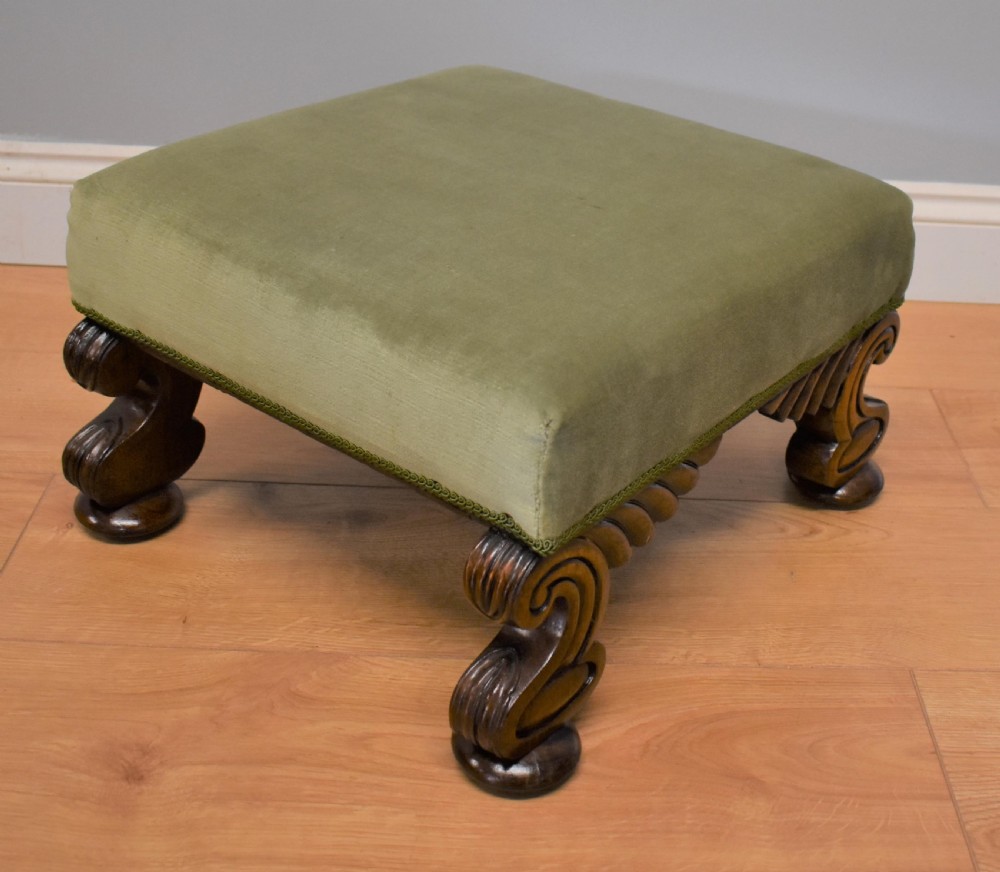 Regency Mahogany Footstool View IV