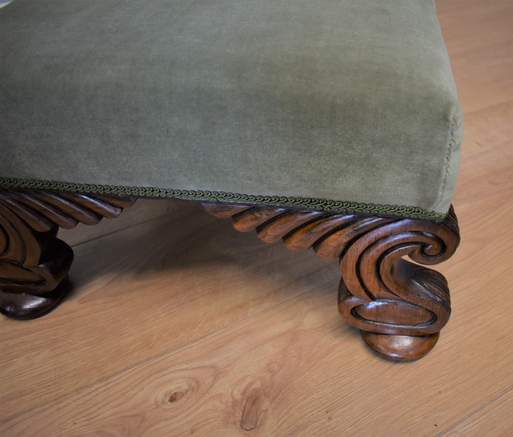 Regency Mahogany Footstool View VII