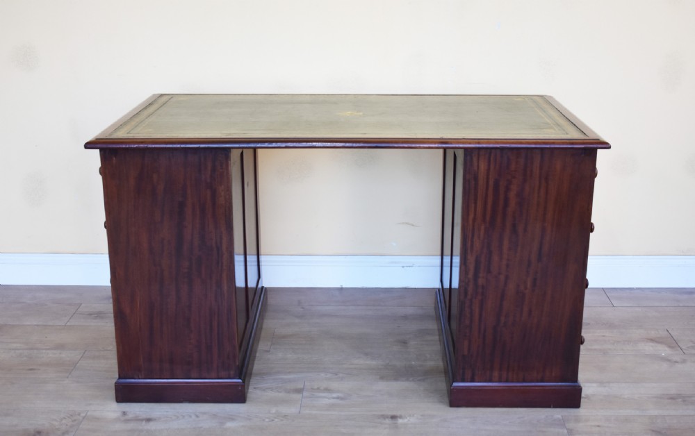 George III Mahogany Pedestal Desk  View VI