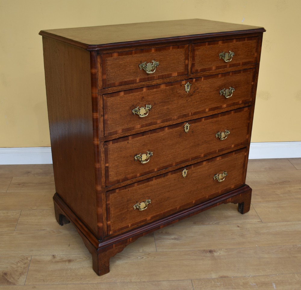 18th Century George III Oak Chest of Drawers