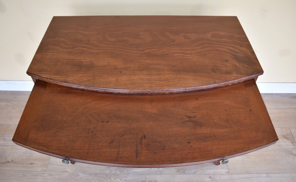 19th Century Regency Mahogany Bow Front Chest View V