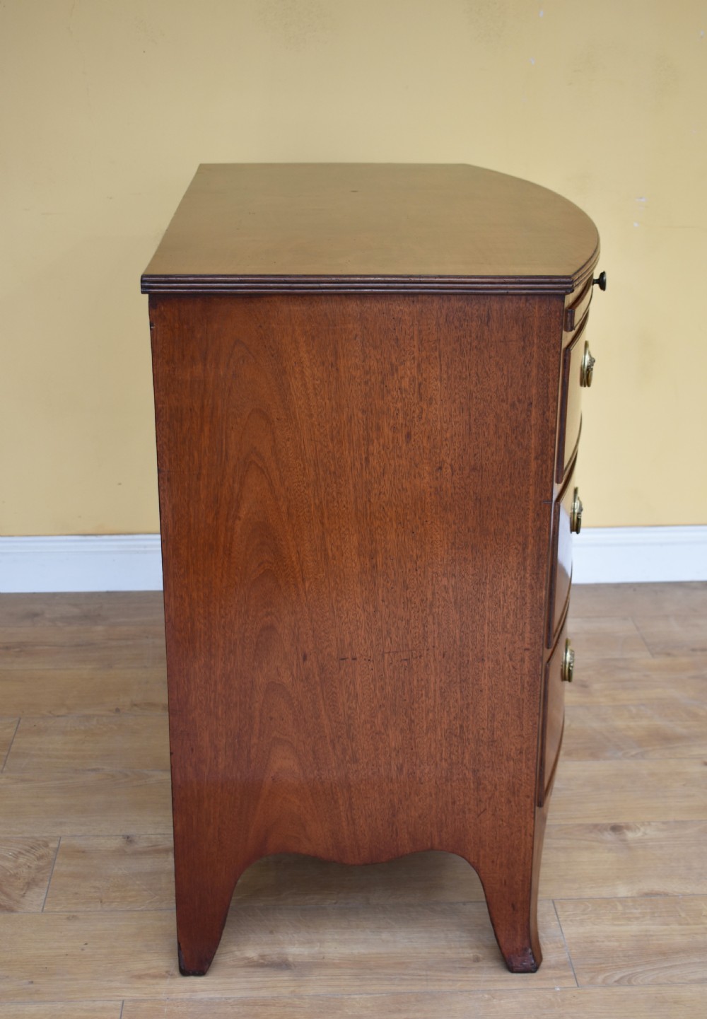 19th Century Regency Mahogany Bow Front Chest View VI