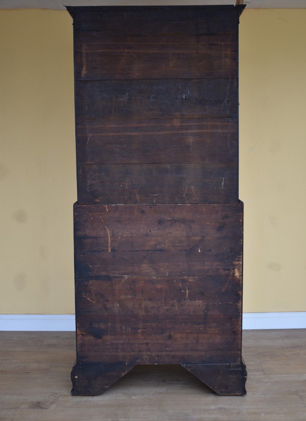 18th Century George III Mahogany Bureau Bookcase View IX