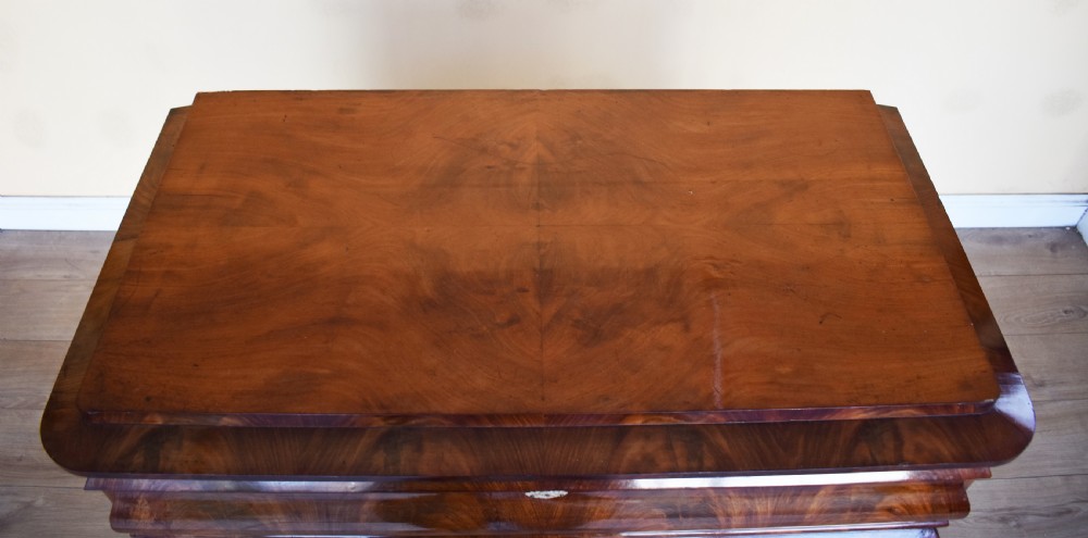 19th Century Beidermeir Walnut Chest of Drawers View IV