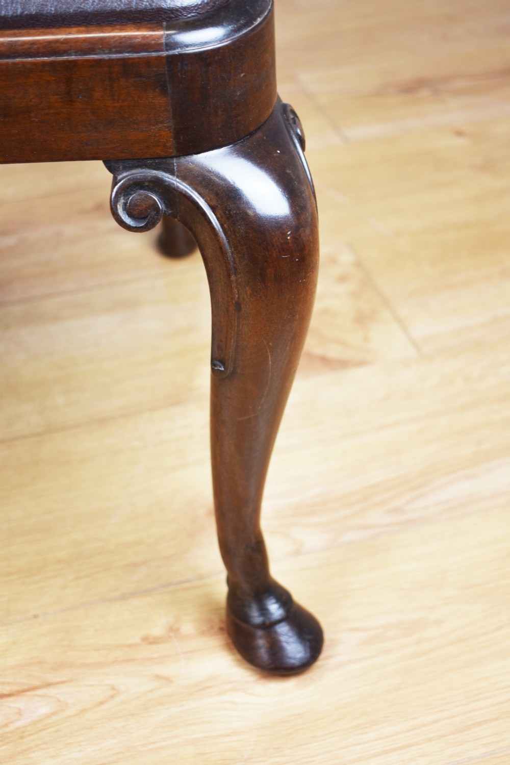 20th Century Red Walnut Desk Chair  View III