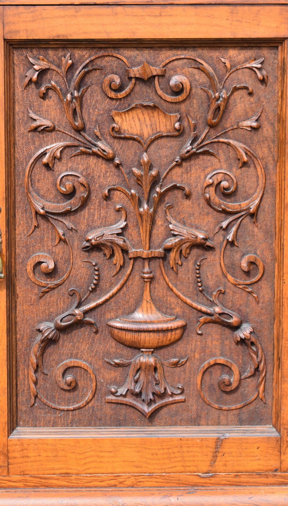 19th Century Victorian Pollard Oak Sideboard View VIII