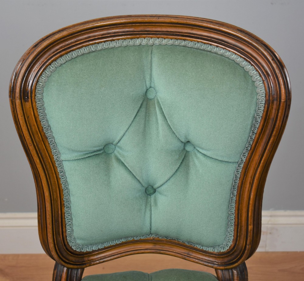 Set Four French beech dining chairs View VI