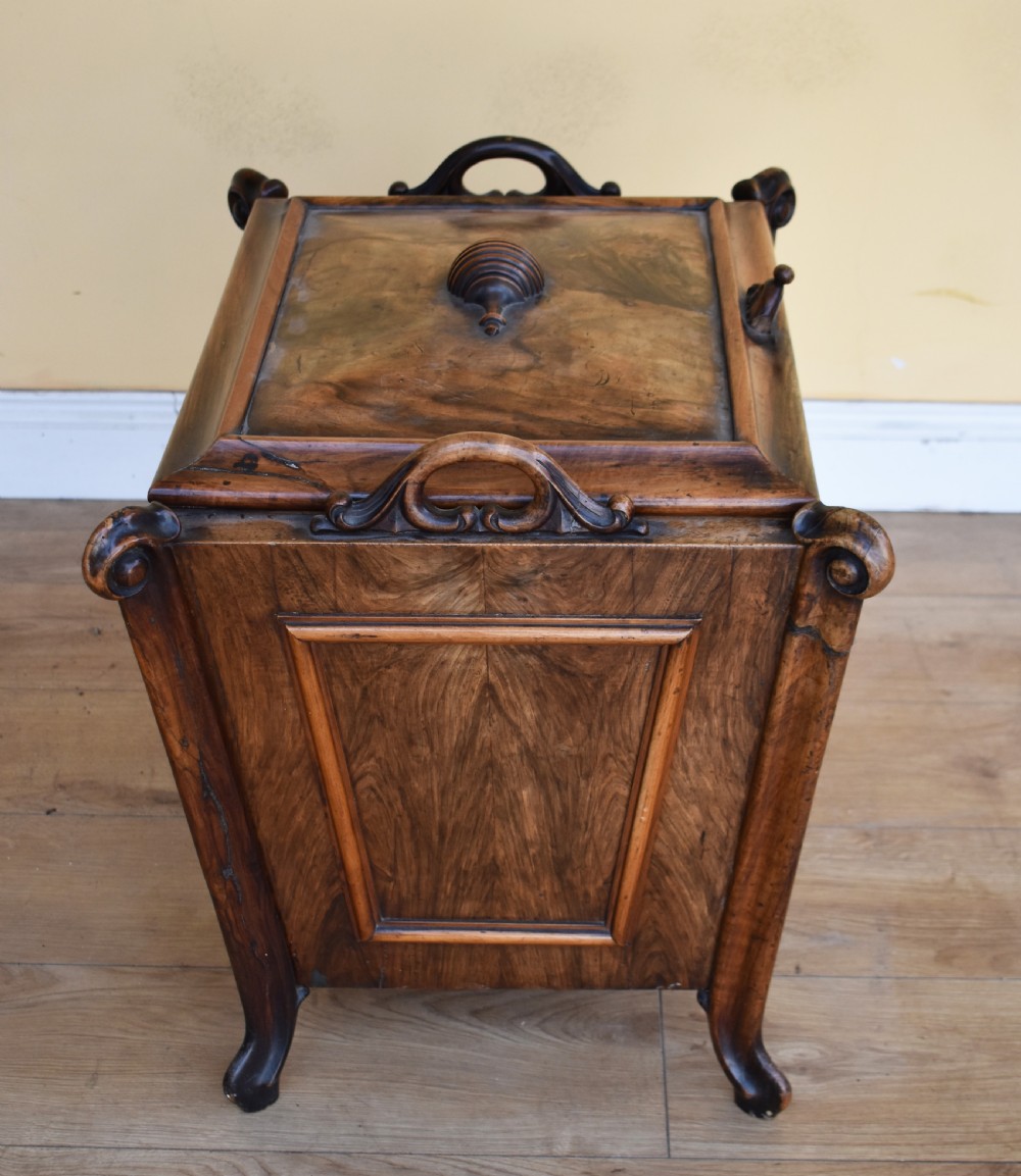 19th Century Continental Walnut Wine Cooler View VII