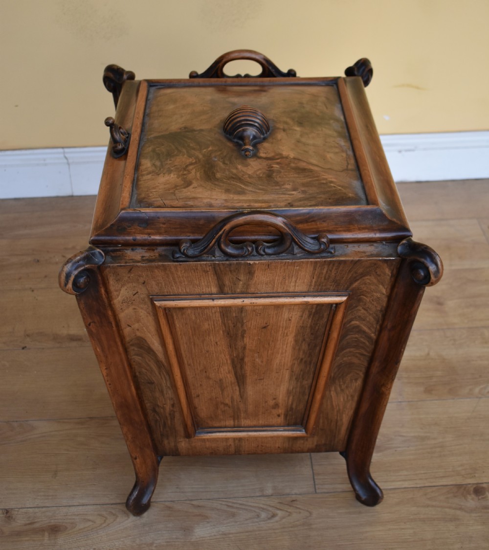 19th Century Continental Walnut Wine Cooler View IX