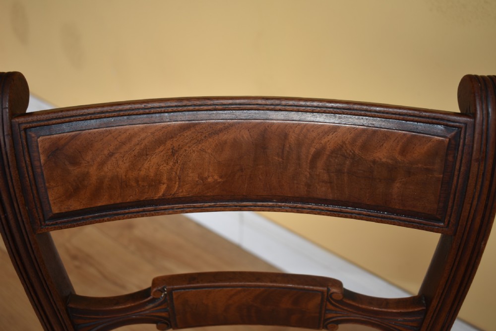 Set of 8 Regency Mahogany Dining Chairs View IV