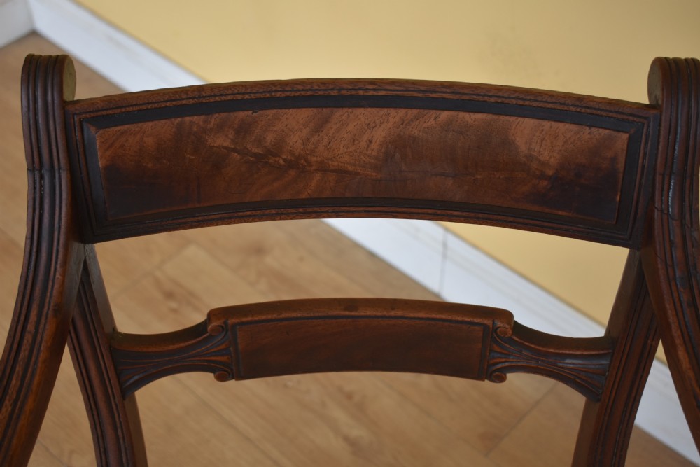 Set of 8 Regency Mahogany Dining Chairs View VIII