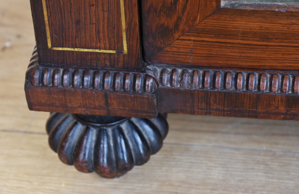 19th Century Regency Rosewood Brass Inlaid Side Cabinet  View VIII
