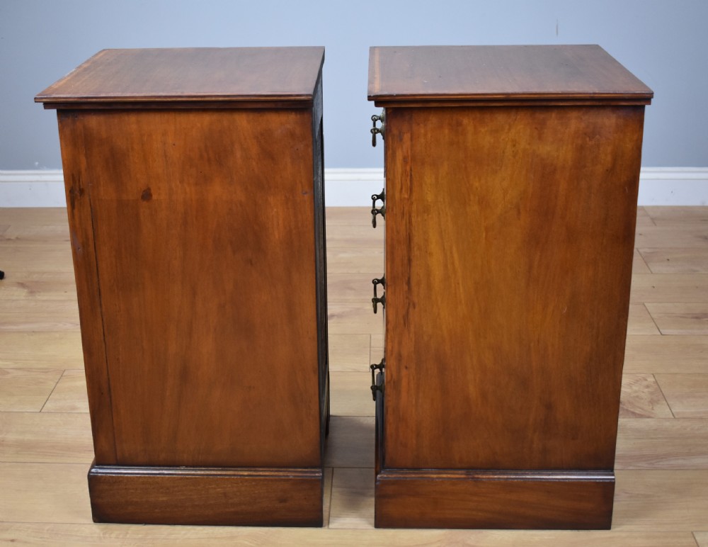 Pair of Edwardian Mahogany Bedside Chests View IV