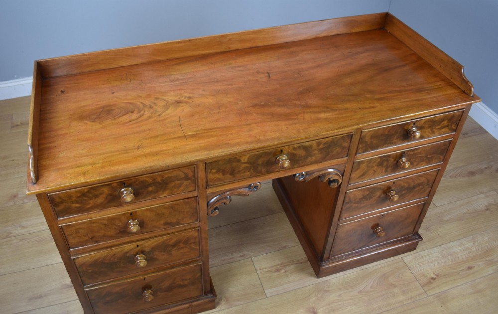 Victorian Mahogany writing table  View VI
