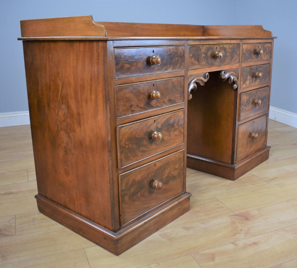 Victorian Mahogany writing table  View XIII