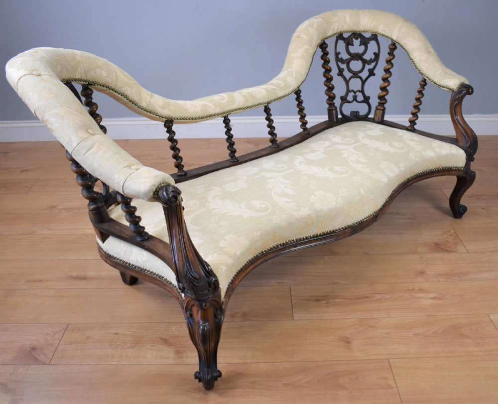 Victorian Rosewood Chaise lounge
