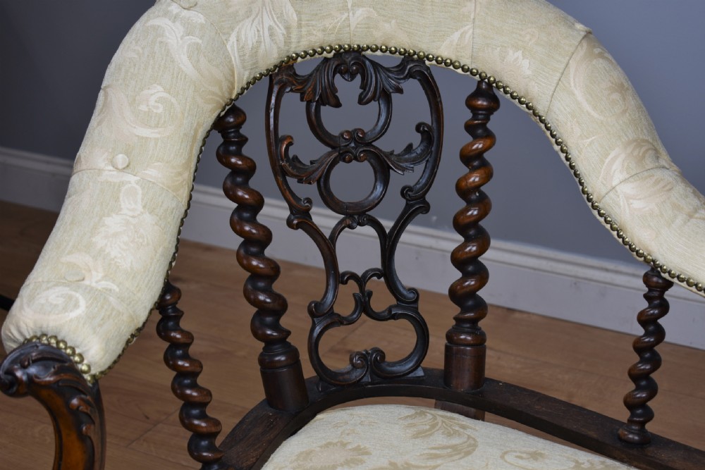 Victorian Rosewood Chaise lounge View III