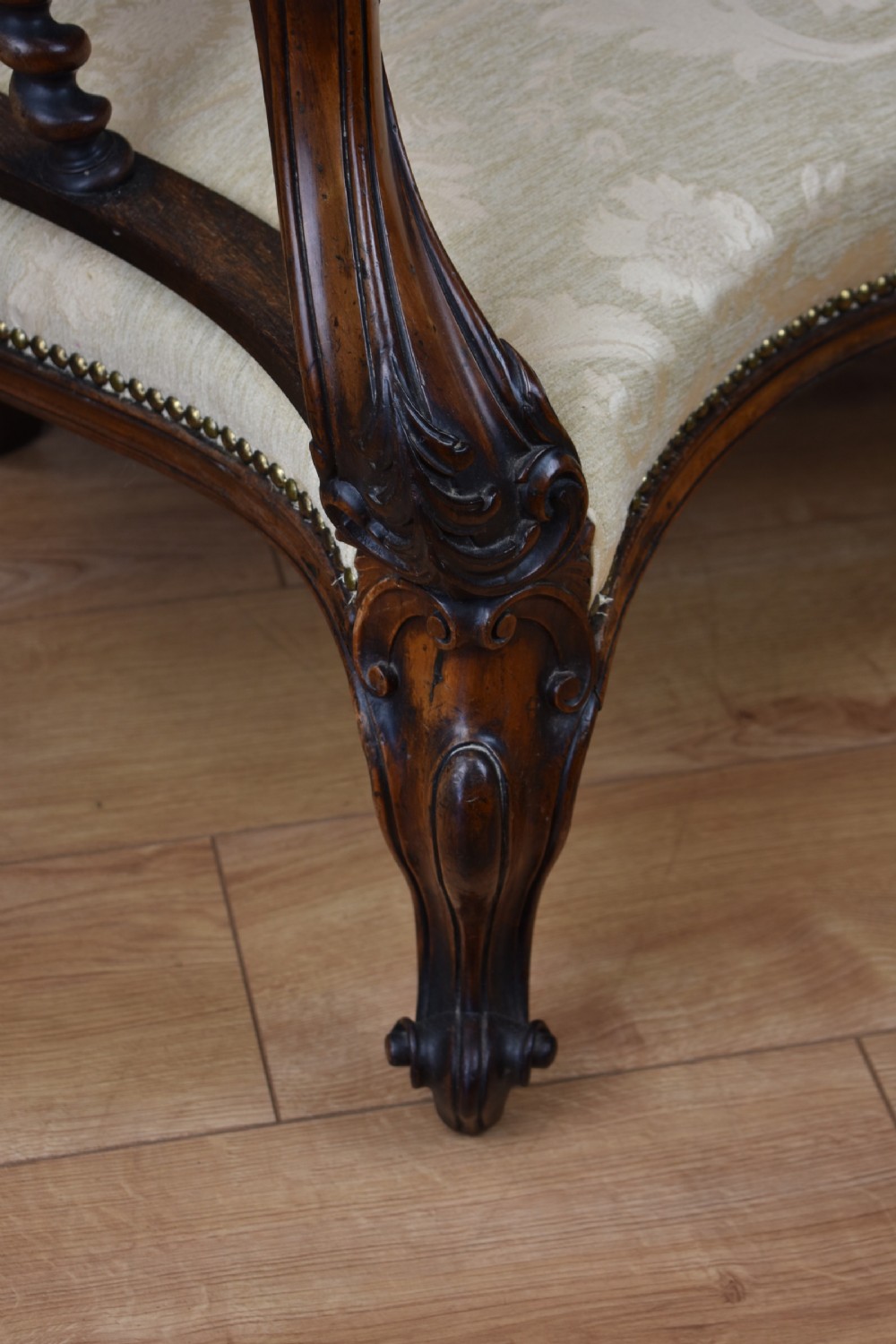 Victorian Rosewood Chaise lounge View VI