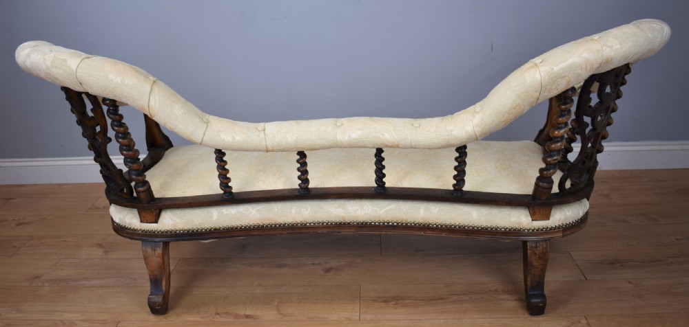 Victorian Rosewood Chaise lounge View VIII