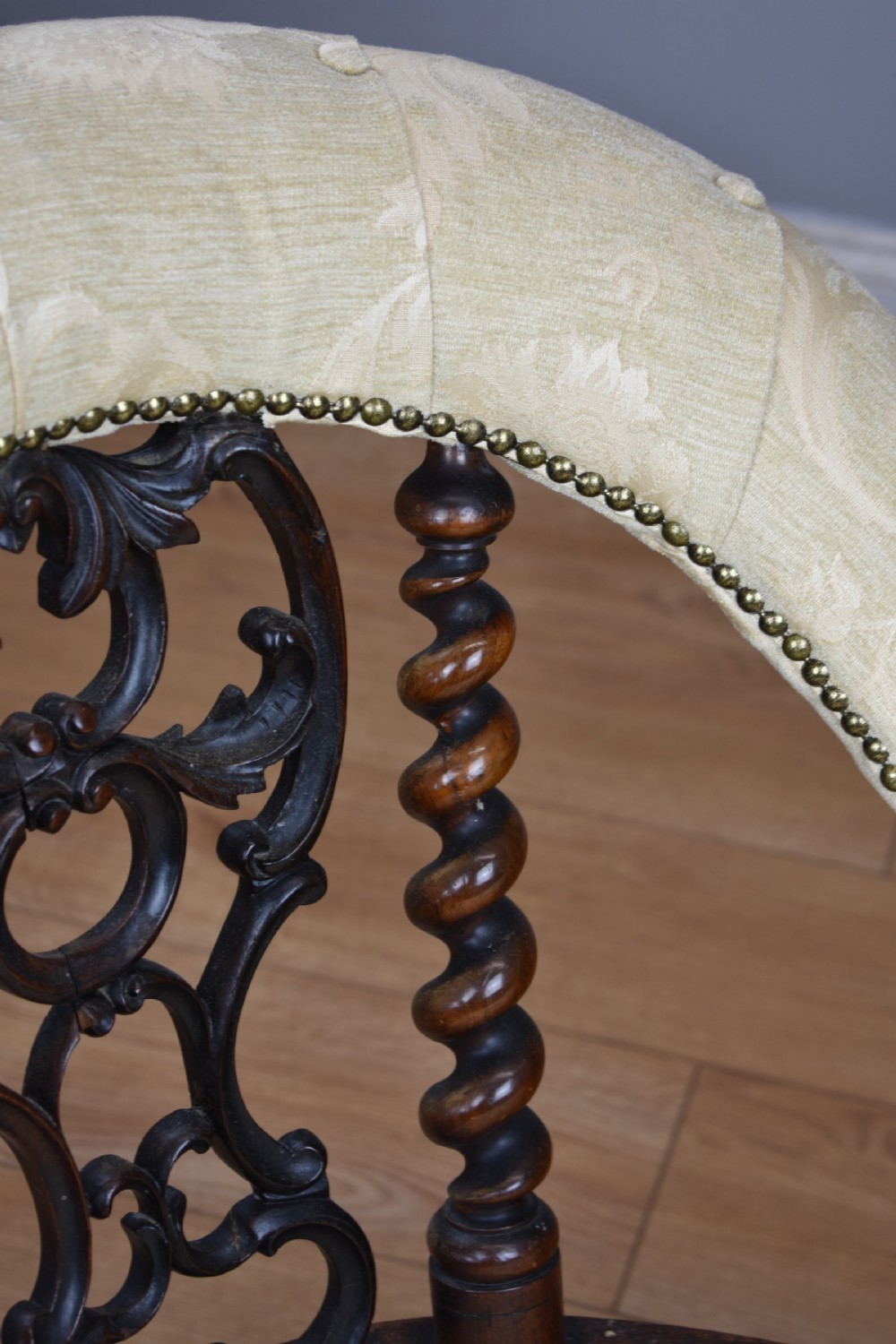 Victorian Rosewood Chaise lounge View XII